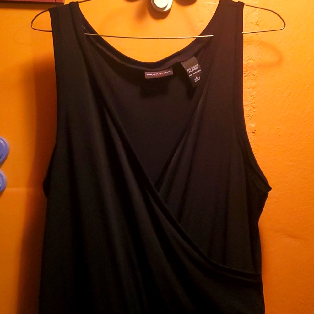 Sleeveless black pantsuit!